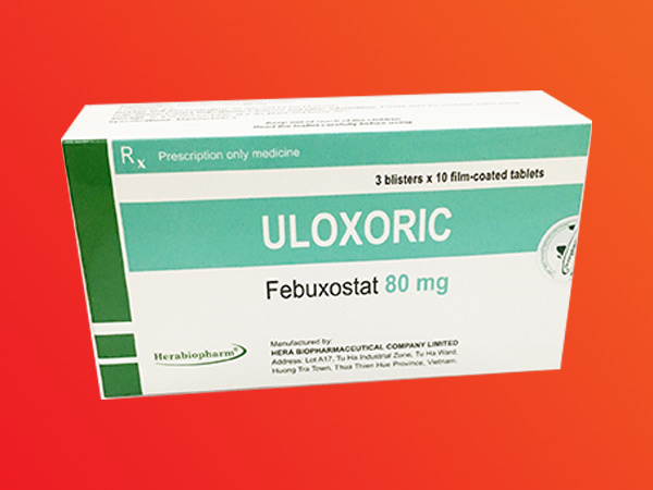 Thuốc Uloxoric chứa hoạt chất Febuxostat